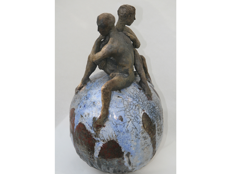  | AFTER GLACIERS | H32 cm Raku ceramics 2009 